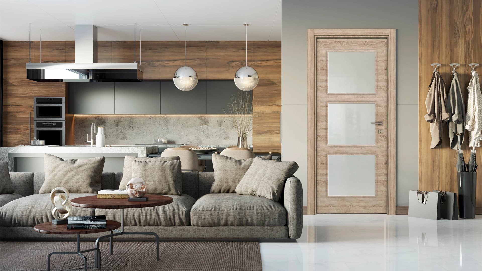 GRİ SONOMA 10 CAMLI Render