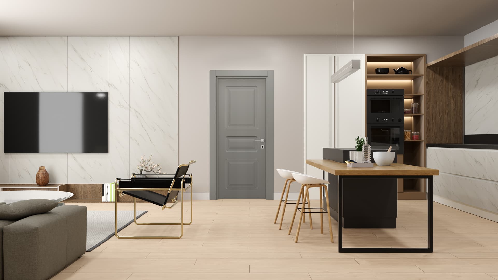 ATLAS NATUREL GRİ Render